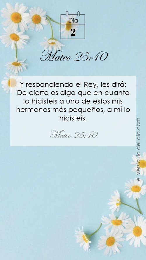 Versículo Mateo 25:40